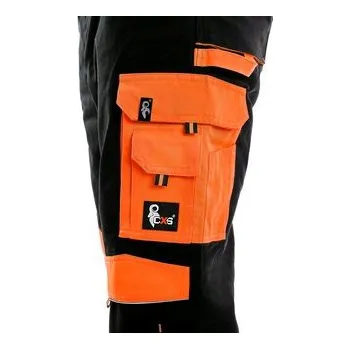 pracovní kraťasy Zahradníky CXS SIRIUS BRIGHTON, černo-oranžová, vel.58