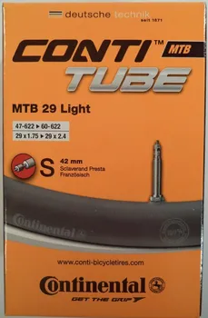 Duše na kolo Continental MTB Light 28/29x1,75-2,4 FV 47/60-622 FV 42 mm