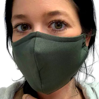 rouška NANO rouška (2-vrstvá s kapsou a klipem) .S .khaki