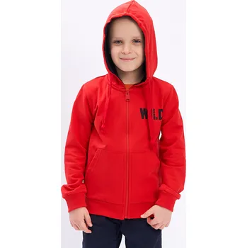 Chlapecká mikina Chlapecká mikina - Winkiki WKB 11005, červená Barva: Červená, Velikost: 104