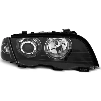 Přední světlomet TUNING-TEC Přední světla BMW E46 Sedan Touring 98-01 LED Angel Eyes - černé