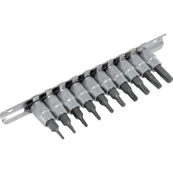 Ruční nářadí Condor hlavice zástrčné 1/4", Torx T7 - T40, sada 10 dílů - 100-04334