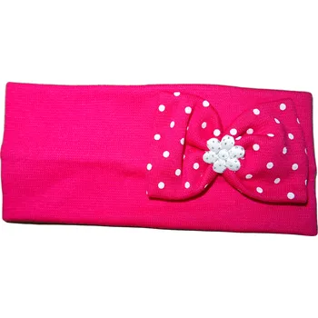 Tmavě růžová s mašličkou a puntíky WOLF