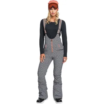 Snowboardové kalhoty kalhoty Roxy Pop Snow Summit Bib - KVM7/True Black Pop Animal XS