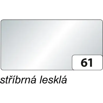 Karton Folia - Max Bringmann Barevný papír - jednotlivé barvy - 300 g/m2, A4 Barva: stříbrná lesklá