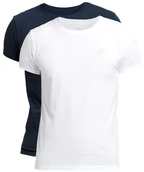 Pánské tričko GANT C-Neck T-Shirt modré/bílé 2 ks XL