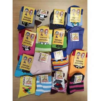 PUM-KIDS dětské veselé ponožky Pumax 23-25 mix - CHLAPEC