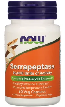 Přírodní produkt Now Foods Serrapeptase Systemic 60 cps.