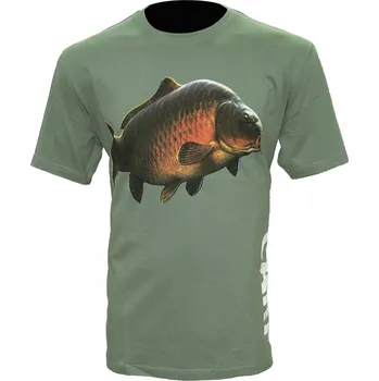Pánské tričko Zfish Tričko Carp T-Shirt Olive Green - Velikost XL
