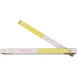 Festa metr skládací 2 m, dřevěný bílo/žlutý - 032-00735