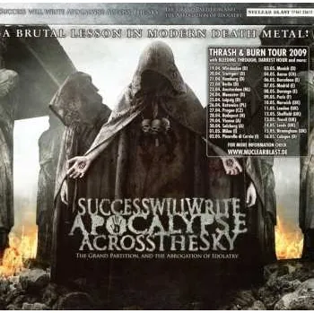 Zahraniční hudba CD Success Will Write Apocalypse Across The Sky: The Grand Partition And The Abrogation Of Idolatry 2011 Cardboard Slipcase