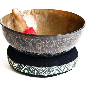 Relaxační hudba Tibetská mísa zvířata prům. 39 cm