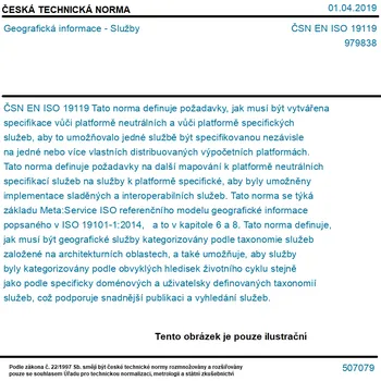 ČSN EN ISO 19119 - Geografická informace - Služby - Tisk