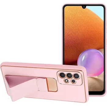 Náhradní kryt pro mobilní telefon Kryt Forcell Leather Case Kickstand Samsung Galaxy A72 LTE ( 4G ) růžový