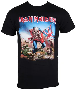 Pánské tričko Rock off Iron Maiden The Trooper IMTEE03MB L