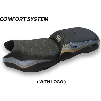 Moto sedlo TPZ Italia Potah sedla BMW R 1250 GS (19-24) Batna comfort model potah sedla: bez loga 1GRG (grey-gold)