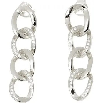 Šperk Dámské stříbrné visací náušnice se zirkony AGUP2844