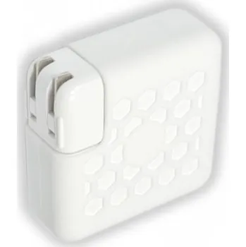 Silikonový děrovaný ochranný obal na adaptér 60W / 61W - bílý