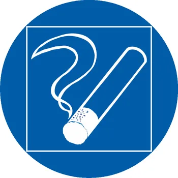 Značení Kouření povoleno ve vyhrazeném prostoru samolepící vinylová fólie 100 x 100 mm