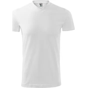 Pánská móda Malfini Heavy V-neck Unisex triko 111 bílá S