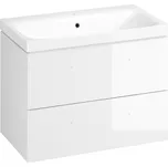 Koupelnová skříňka s umyvadlem Cersanit Medley 80x61,5x45 cm bílá lesk S801-351-DSM