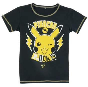 Chlapecké pyžamo Dětská pyžama z Pokémon - Kids - Pikachu - Rocks - Deti - cerná/žlutá