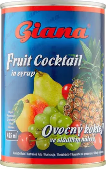 Kandované ovoce Giana Ovocný koktejl ve sladkém nálevu 410 g