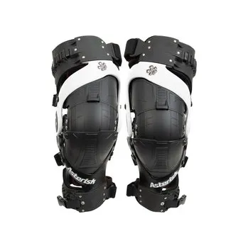Motocyklový chránič kolene a holeně Ortézy na kolena Asterisk Ultra Cell 3.0 White / Black, Velikost L