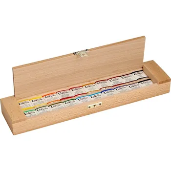 Výtvárné potřeby UMTON akvarely ve dřevěném pouzdře 20 x 2,6 ml