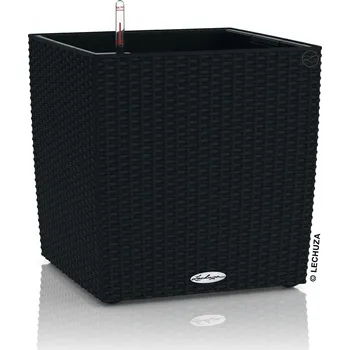 Květináč LECHUZA CUBE COTTAGE Velikost: 30, Barva: černá