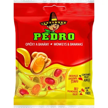 Cukrovinka Pedro Opičky a banány 80 g