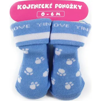 Modré chlapecké kojenecké ponožky 0 - 6 měsíců Aileen - 1 pár