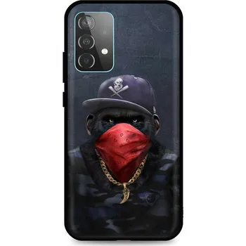 Pouzdro na mobilní telefon Kryt Samsung A52 silikon Monkey Gangster (obal neboli pouzdro na Samsung A52)