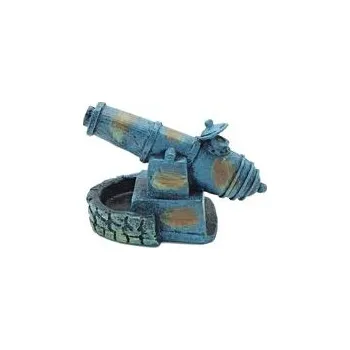 Dekorace do akvária Tatrapet dělo 13 x 8 x 10 cm akvarijní dekorace modrá