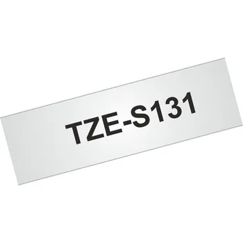 Pásek do tiskárny Originální kazeta s extrémně adhezivní páskou Brother TZe-S131 - černý tisk na průsvitné, šířka 12 mm
