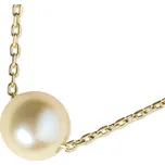 Luxur, Decentní náhrdelník Moti, žluté zlato a perla, délka 45 cm, 585-14-5-1016.0Z00.0.45.041.33