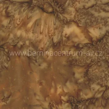 Hoffman 3018-414 bali batika hnědá bavlněná látka patchwork