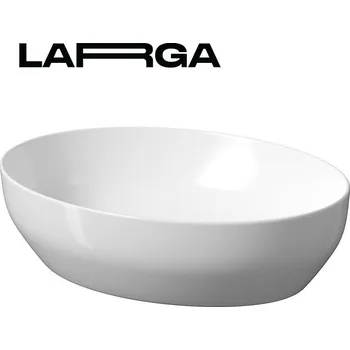 Cersanit Larga, umyvadlo na desku 50x38 cm, bílá lesklá, K677-002