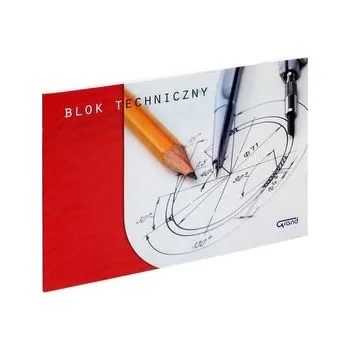 Set školních potřeb Blok techniczny A4/10K biały GRAND