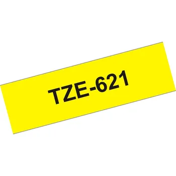 Pásek do tiskárny Originální kazeta s páskou Brother TZe-621 - černý tisk na žluté, šířka 12 mm