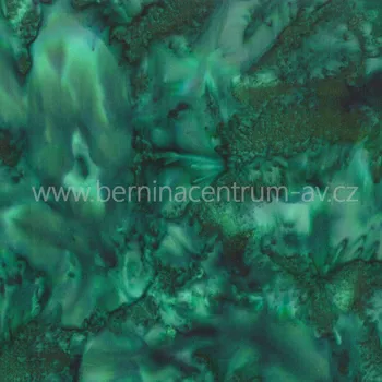 Hoffman 3018-309 bali batika zelená bavlněná látka patchwork