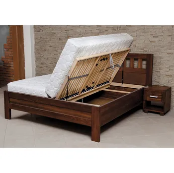 Postel Postel ELLEN SET 90x200 cm, nízké nožní čelo, s rošty a ÚP