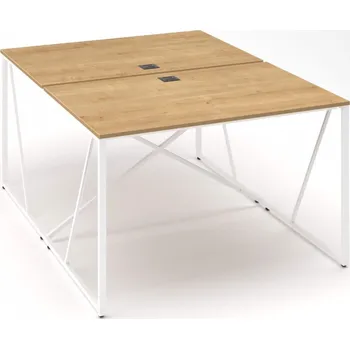 Psací stůl LENZA Psací stůl ProX dvoumístný 118x163x74,3, černý