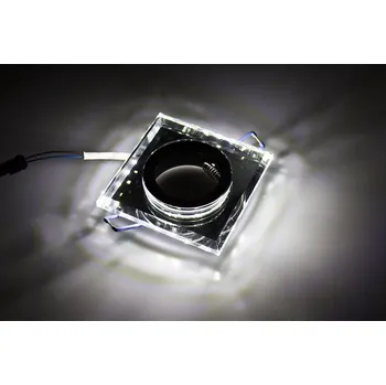 Bodové svítidlo Berge Podhledové bodové svítidlo BRG71020 nevýklopné - GU10 - čtverec + svítící LED pásek 3W studená bílá