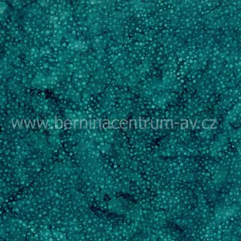 Hoffman 3019-110 bali batika puntík tyrkysová bavlněná látka patchwork