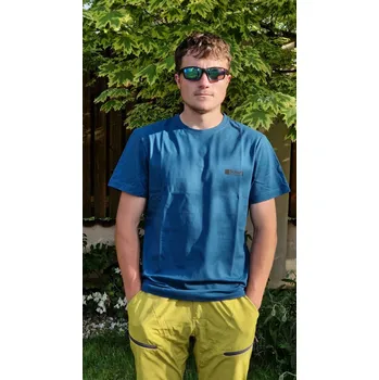Pánské tričko Scharf s krátkým rukávem malé logo petrol Size: M