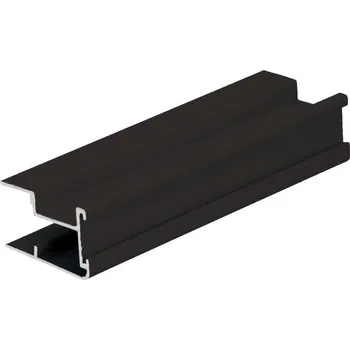 Nábytkové kování - ALUPROFIL Klasik Plus úchytková lišta 2,70 m černý mat