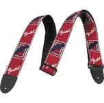 FENDER popruh Monogramm Strap červeno/bílo/modrý