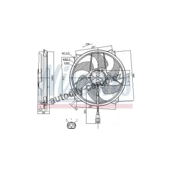 Chladič motoru Ventilátor chladiče NISSENS 85790
