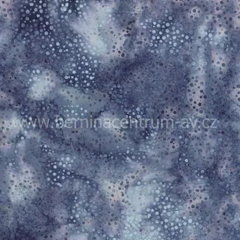 Hoffman 3019-136 bali batika puntík modrá bavlněná látka patchwork